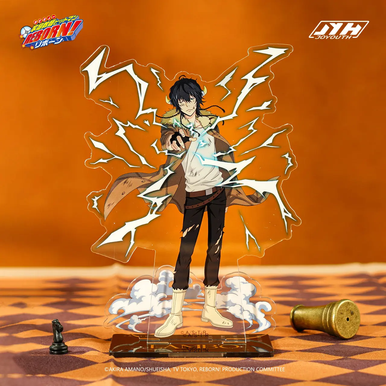 Cartoon Genuine Anime Katekyo Hitman Reborn Double Stand Figure Tsuna Sawada Takeshi Yamamoto Desktop Collectible Acrylic Stand