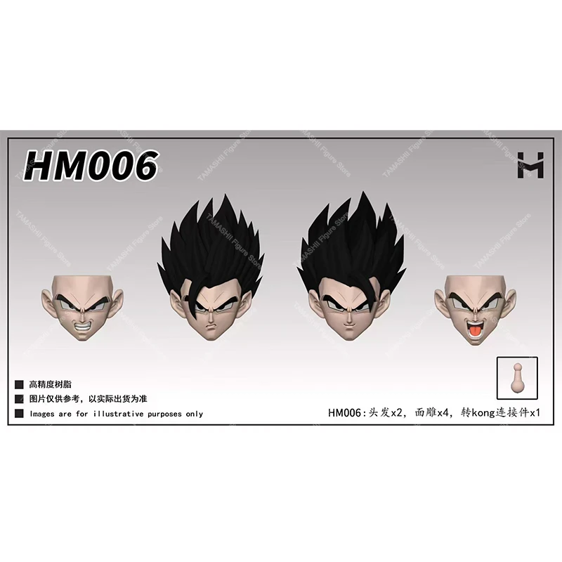 HM Dragon Ball HM006 HM007 HM008 SHF Son Gohan Vegetto Black Gohan Heads Accessories Kit Action Figures Model Toy ﻿