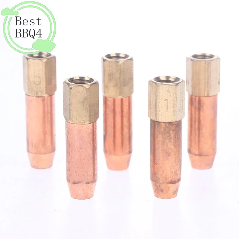 (BBQ4)YH01-2 Gas Brazing Torch Nozzle Welding Accessory Pure Copper Torch Tip 1# 2# 3# 4# 5# Propane Acetylene Oxygen Welding