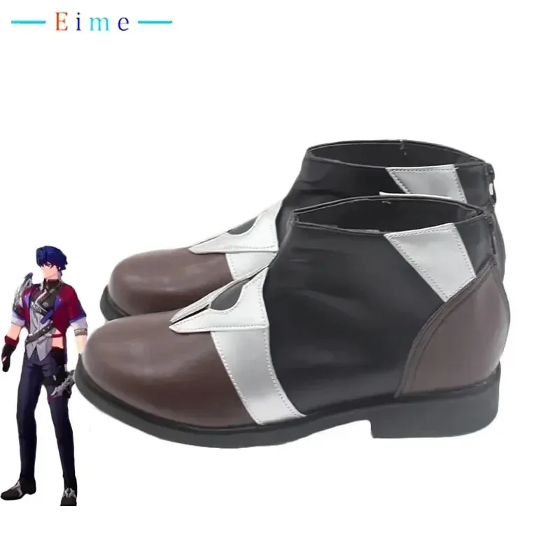 

2025 11 Game Honkai Star Rail Sampo Koski PU Leather Shoes Halloween Party Boots Cosplay Prop Custom Made
