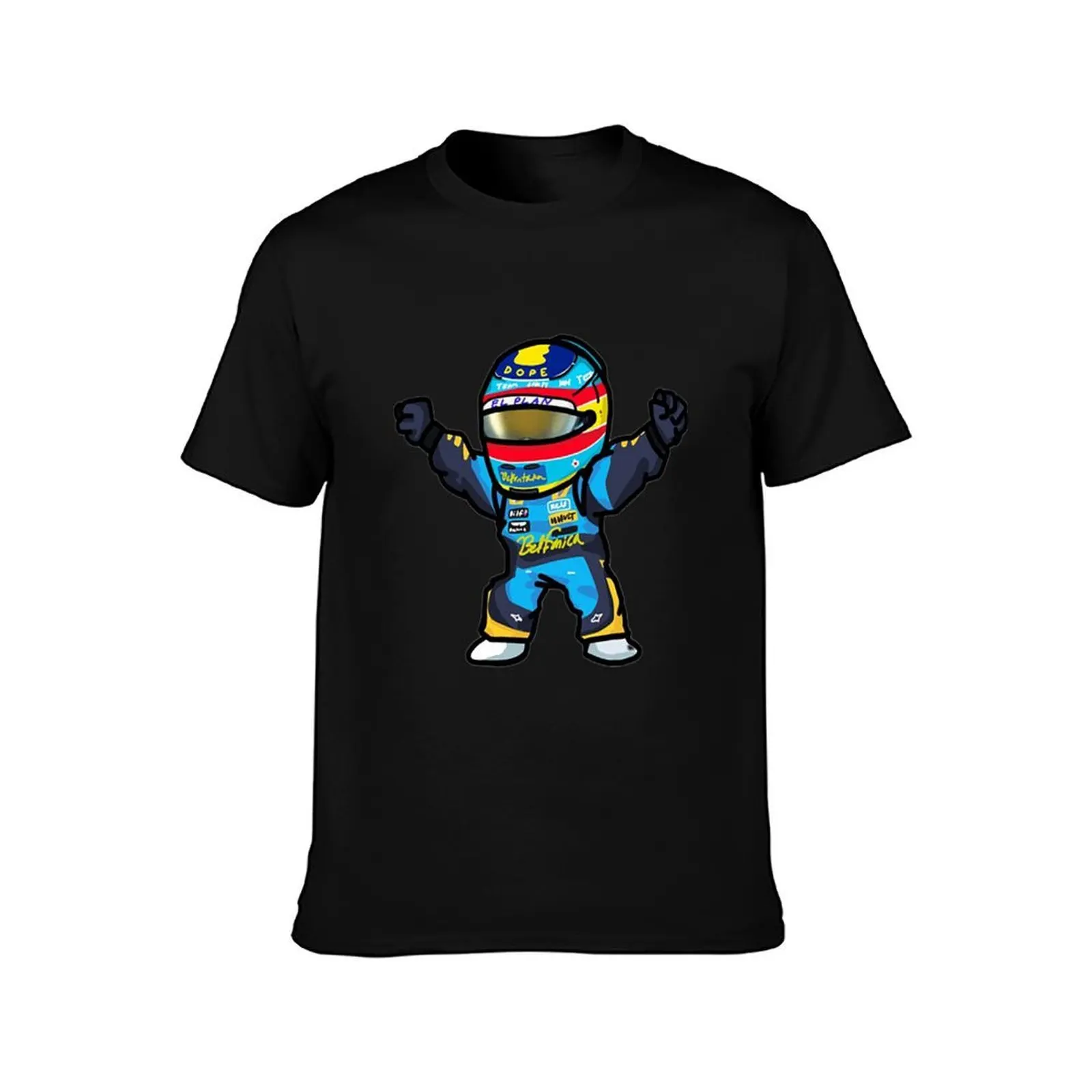 Alonso Mini T-Shirt, Summer Casual Cotton Tee, Oversized Streetwear Tops, Vintage Graphic Print, Loose Fit Short Sleeve