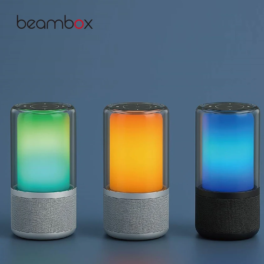 Transparent Speaker 360 Surround Bass with 12000mah Battery 12H Long Paly Time Perfect for Home, Parties, Outdoors, and Travel