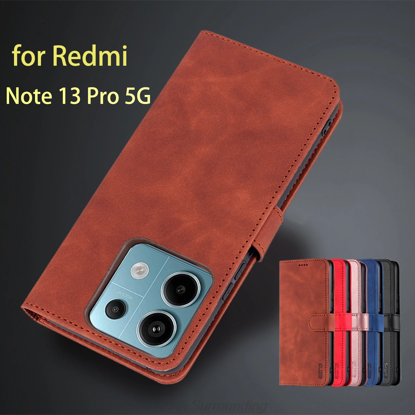 

Чехол-кошелек с держателем для карт для Xiaomi Redmi Note 13 Pro 5G / Note13 5G, чехол из искусственной кожи, откидная кобура, чехол для телефона, capa fundas Coque