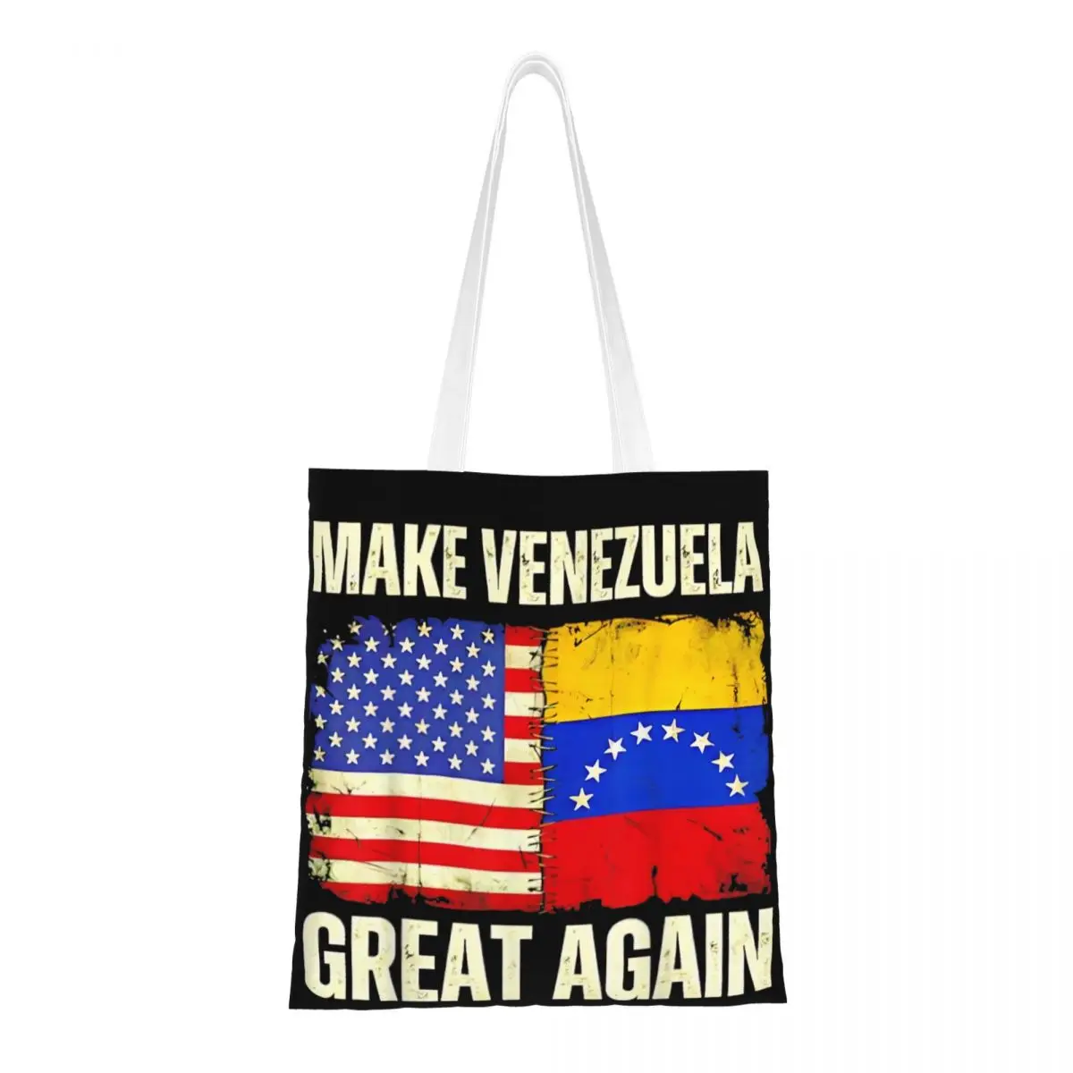 

Сумка-шоппер «Сделаем Венесуэлу снова великой» — женская пляжная сумка из полиэстера, повседневная сумка-тоут с принтом