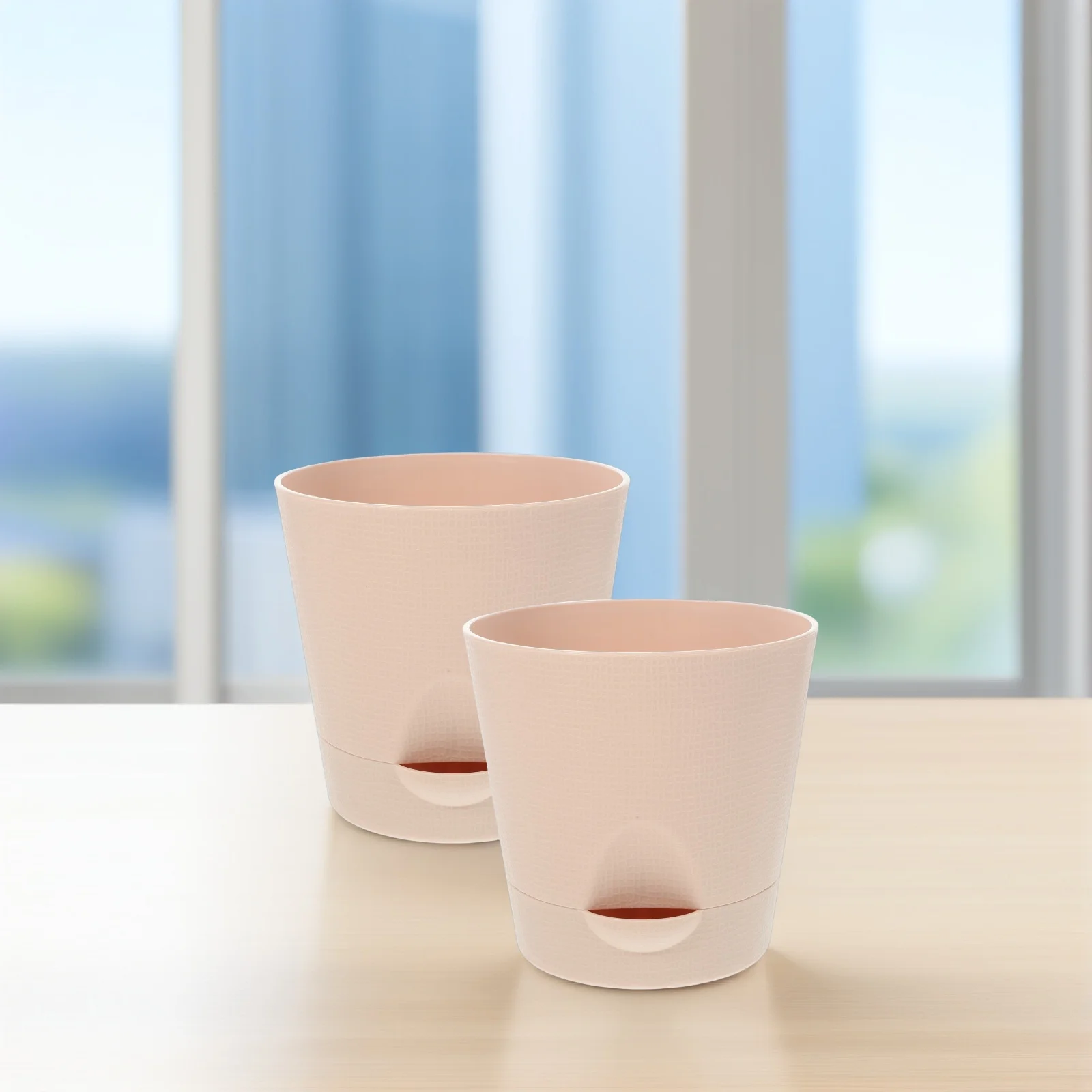 

1Set Automatic Watering Flowerpots Self Watering Planters Plastic Pots for Indoor Outdoor Use Plants Water Storage Flowerpot