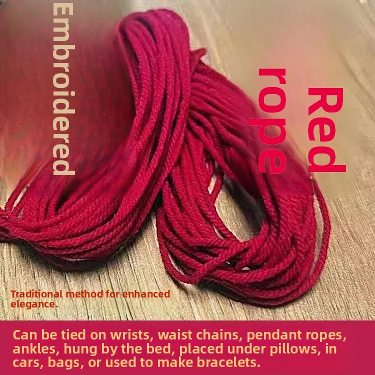 red-rope-marriage-single-hand-rope-handmade-wedding-celebration-red-string-bridal-ties-hand-woven-home-fabric-sewing-diy