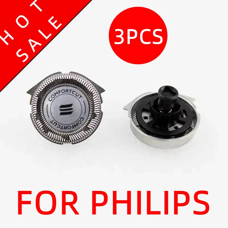 YS526 YS521 XA525 YS522 YS524 YS534 RQ32 RQ310 RQ11 RQ1150 RQ1180 RQ350 RQ360 RQ370 3pcs cabeças para Philips Norelco navalha de barbear