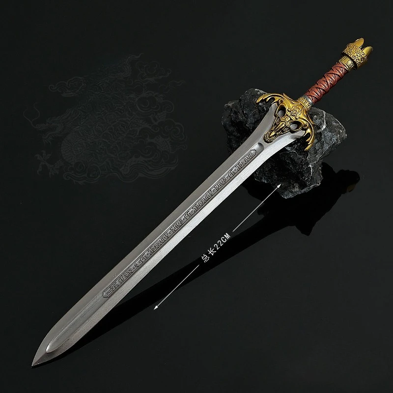 22 سنتيمتر البربرية كونان سيف الملوك سلاح نموذج القرون الوسطى الأغنام رئيس سكين الحرف المعدنية المقتنيات كاتانا الحلي لعبة هدية
