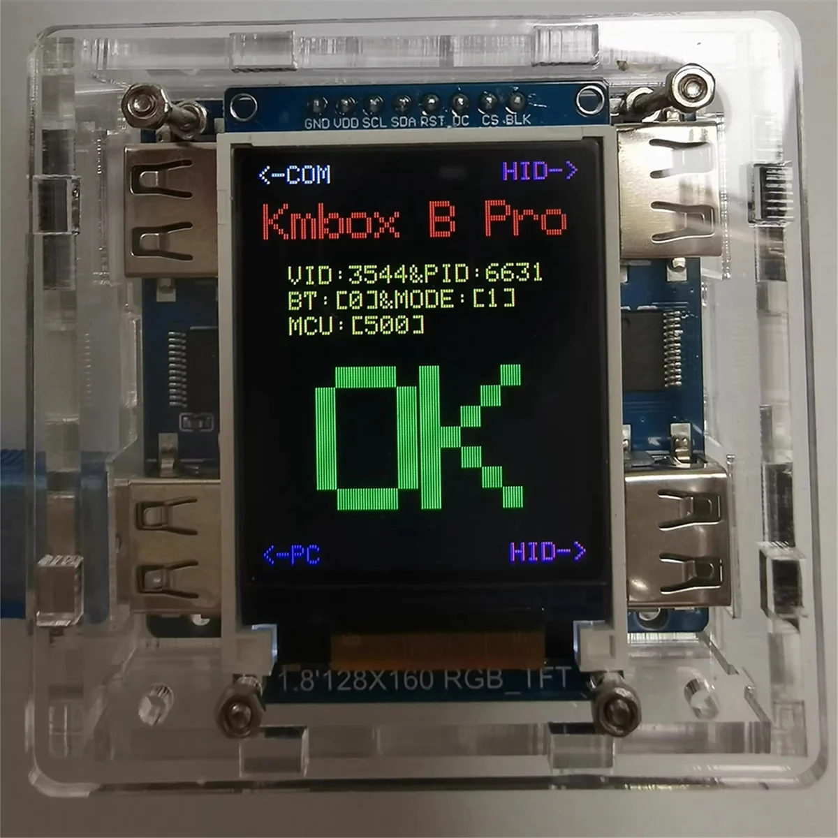 Kmbox B + Pro Key Mouse Controller AI เสริมสนับสนุน Dual USB กดเมาส์สําหรับ DMA และ Dual คอมพิวเตอร์, ไม่มี LCD