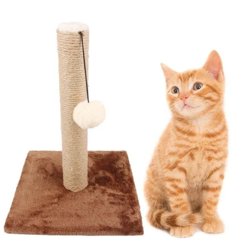 Scratcher Toy Sisal Rope Post Scratcher Protect Your Furniture Gift Grinding Claws for Indoor