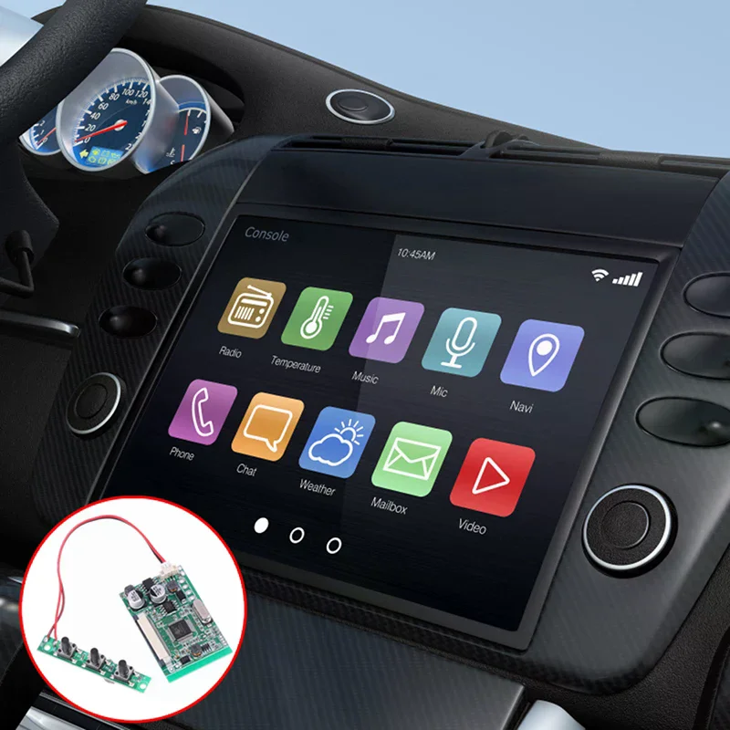 Car AV Digital Photo Frame LCD Display Driver Board Module Kit 4.3/5 Inch Multi-Function Monitor for Vehicle