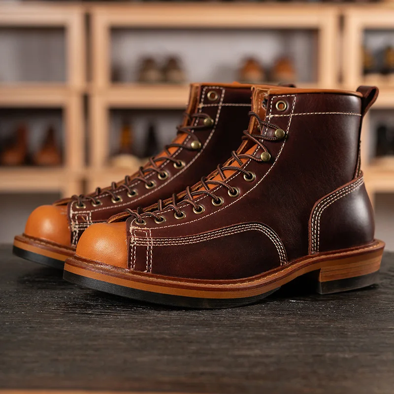 Botas trekking piel natural homem – Outdoor todo terreno - imagen 3