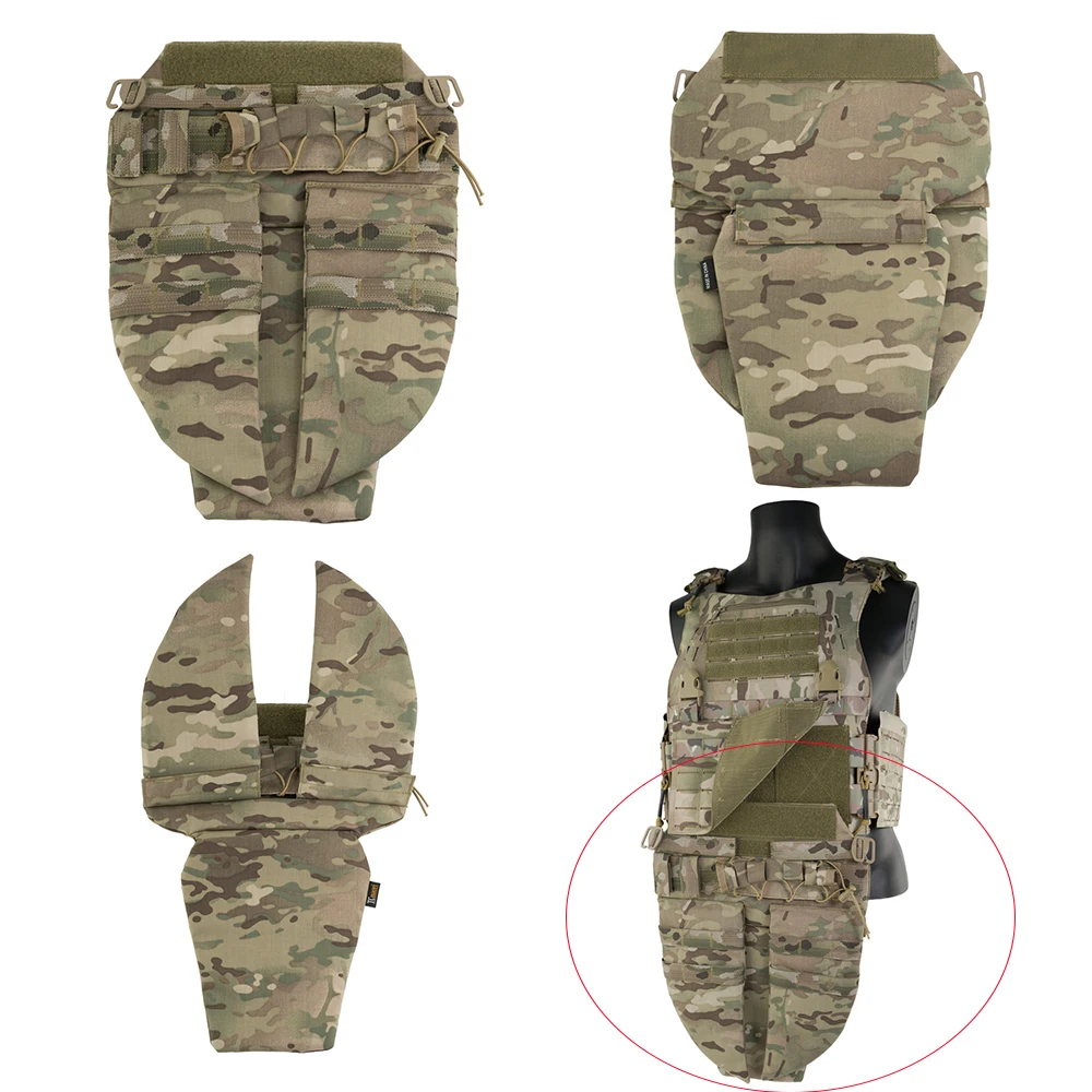 Защита на открытом воздухе Панель MOLLE Тактическая сумка для живота, тактический жилет, универсальная защита промежности