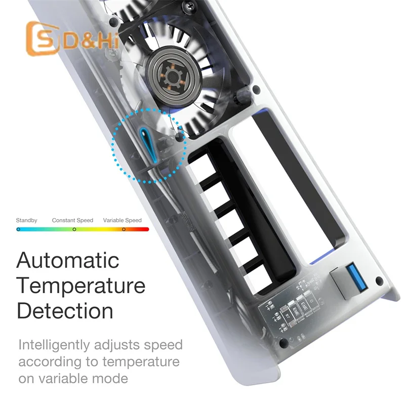 Cooling Fan For PS5 Pro Intelligent Temperature Control Low Noise Fan For PS5 Pro Disc & Digital Edition