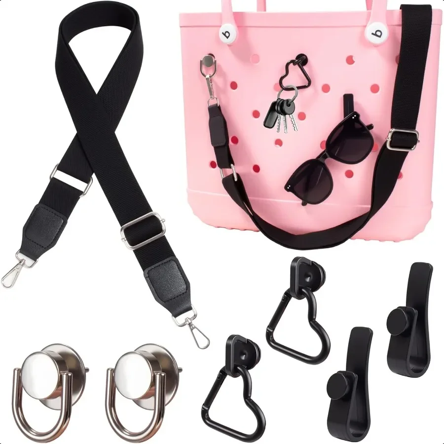 

LETGO Shoulder Strap for Bogg Bag Accories Adjustable Replacement Crossbody Strap 4 Pcs Keychain Hooks Keyholder Bogg Bag