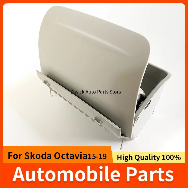 

Hig Quality 1 Pc Beige / Grey Roof Middle Glasses Storage Box For Skoda New Octavia 2015 2016 2017 2018 2019 Accessories