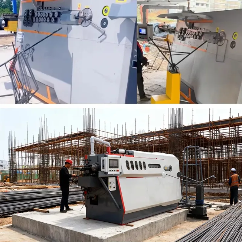 Customized High Operate 6-16mm Automatic CNC Motor Electric Steel Bar Stirrup Hoop Bender Rebar Straightening Bending Cutting Ma