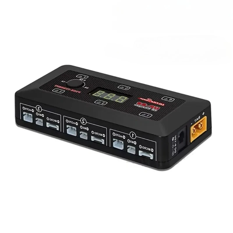 1pcs new Ultra Power UP-S6 1S LiPo/LiHv Charger 6-Channel, 0.1-1.0A Adjustable for Micro/MX/mCPX RC Drone Battery