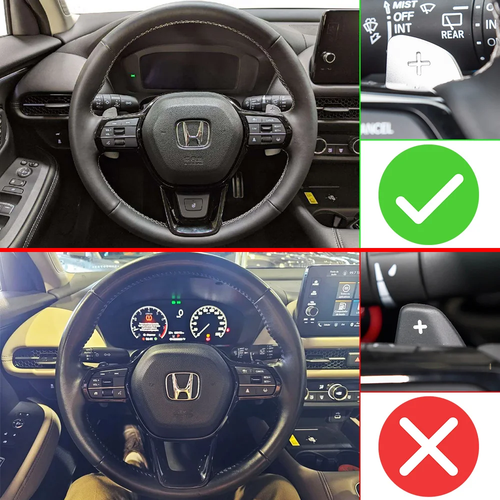 For Acura ADX 2025 Honda ZR-V RZ4 Hybrid e:HEV 2023-2026 Prelude BF1 2026 Car Steering Wheel DSG Paddle Shift Extension Stickers