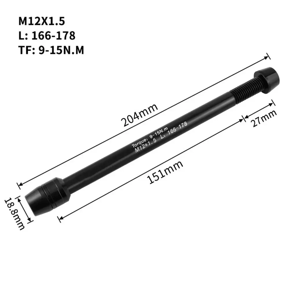 Bike Training Mountain Bike Axle Bike Trainer Axle Lightweight Practical To Use Adjustable Width CNC Precision Machining