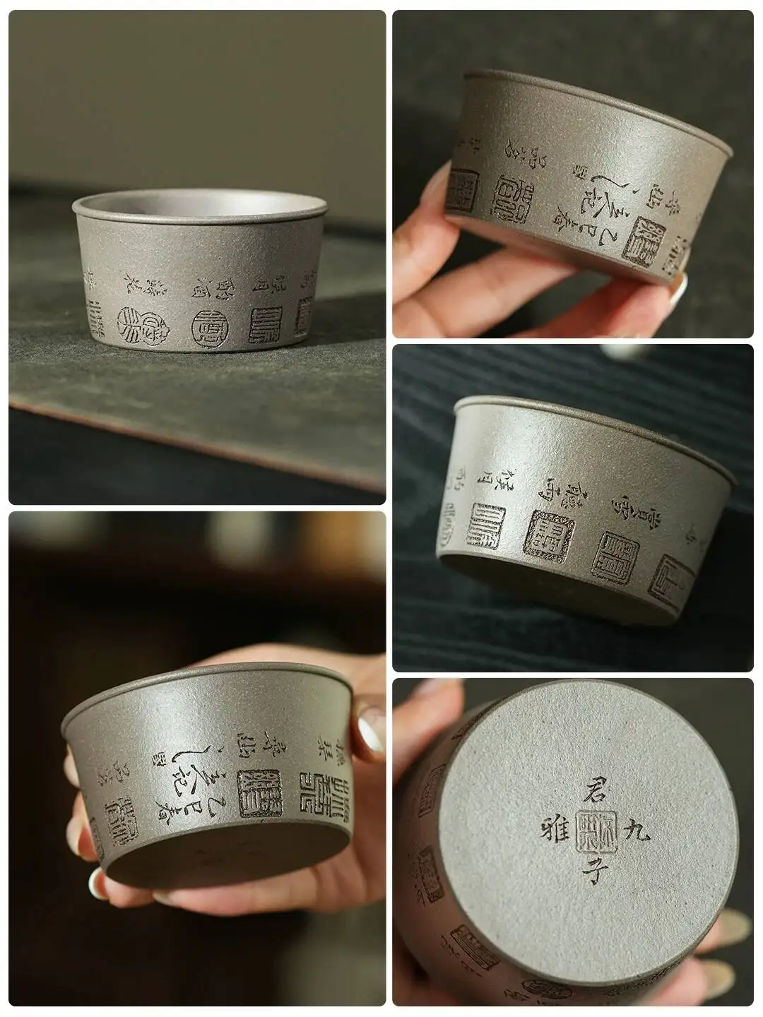 Yihu Chun, Nine Graces Of A Gentleman, Huaoyuan Original Mine Green Section 120C, High-End Yixing Zisha Master Cup, Tea Cup