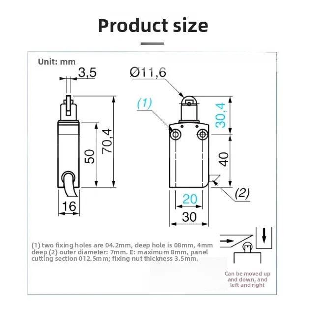 Nuevo interruptor de límite XCMD2102L1