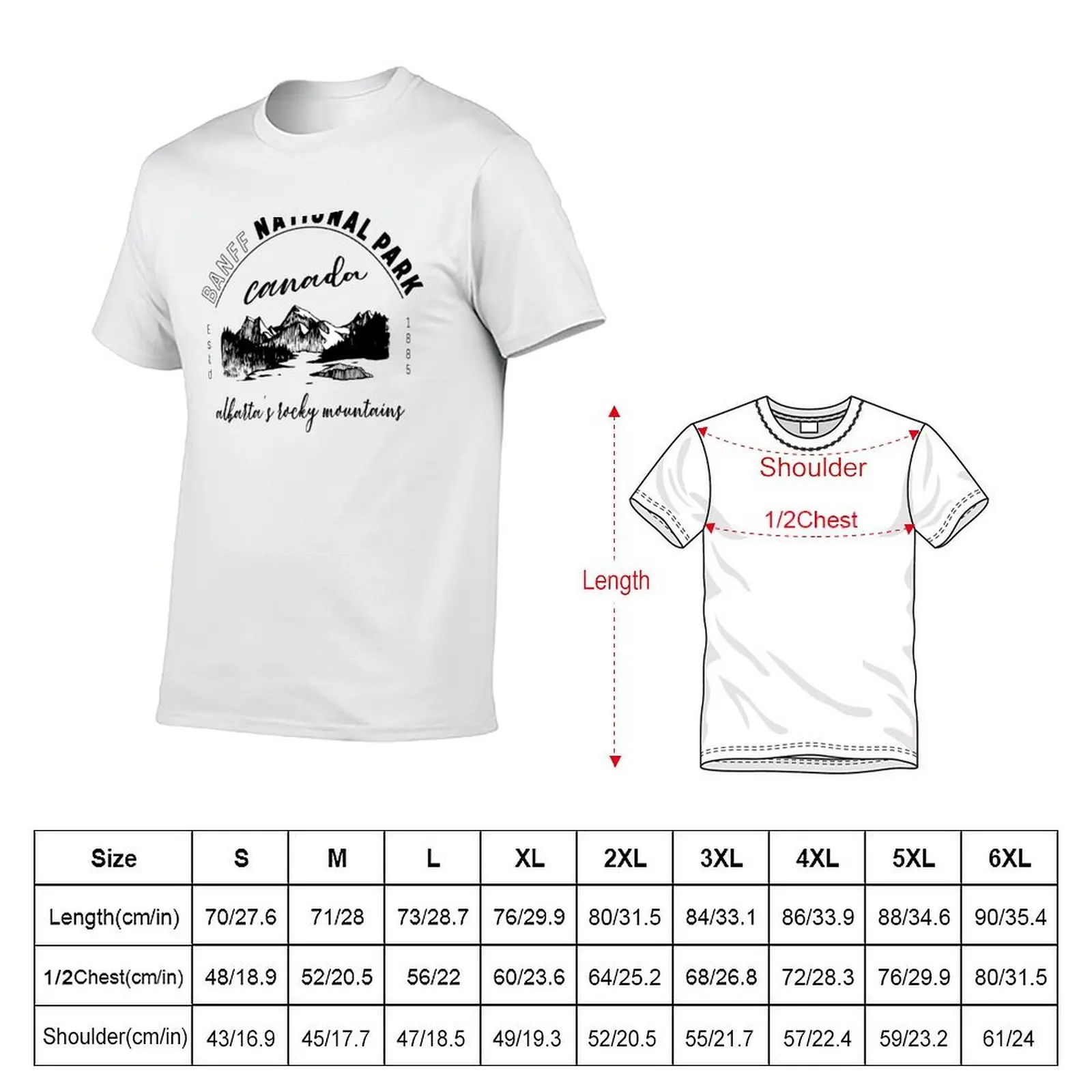 banff national park black and white T-Shirt boys whites tees t shirts for men