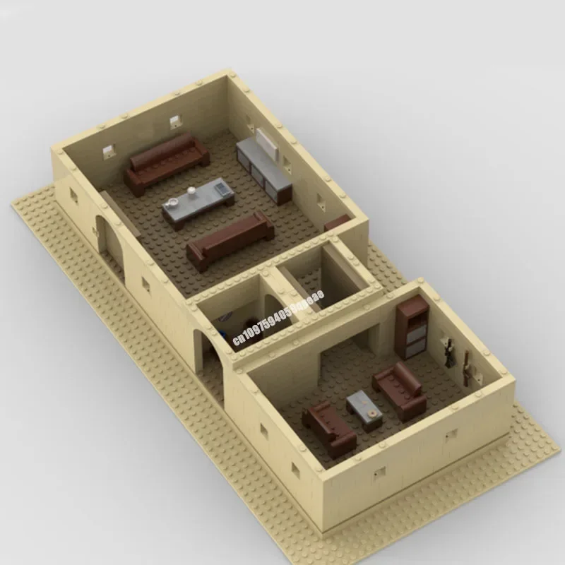 Nouveau 846 pièces célèbre film de combat étoile Moc désert Tatooined maison modèle Puzzle personnalisé bricolage idées créatives enfant jouet cadeau d'anniversaire