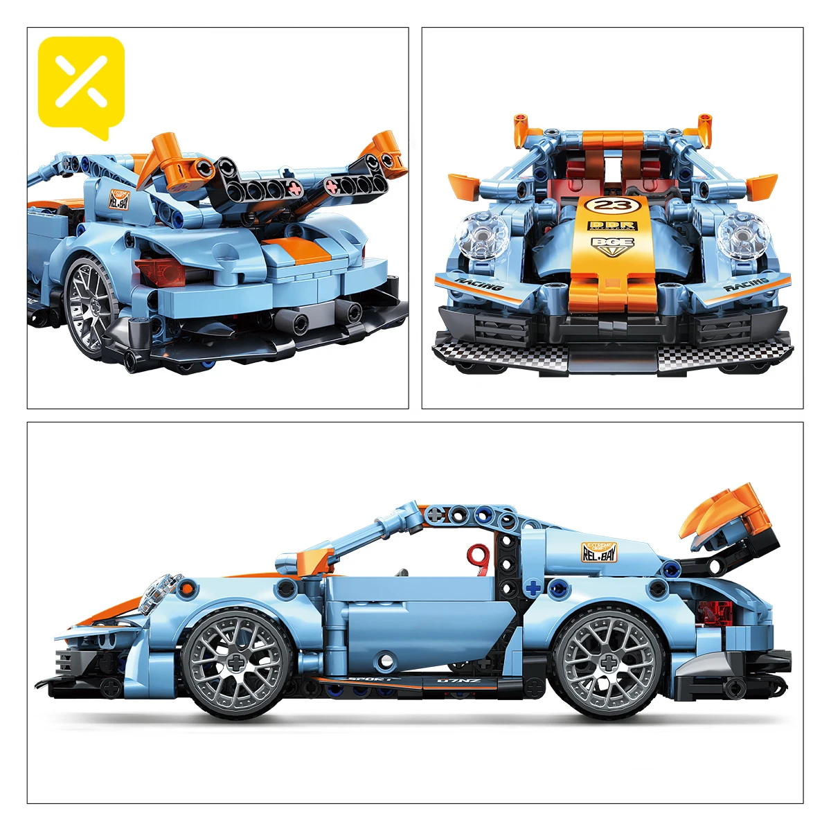 

Technical Building Block set uper Car Racing Sport City MOC Speed Vehicle Model Mechanical Puzzle Toys For Adult Gift