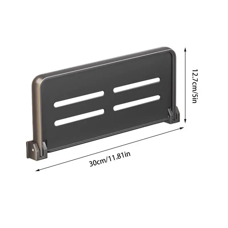 Foldable Aluminum Wall-Mounted Shelf for RV Small Fold Down Wall Shelf for Shower Gel Floating Shower Shelves for Shower Gel