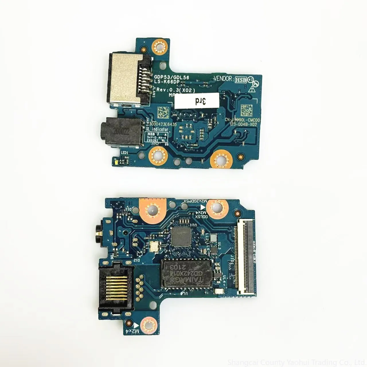 For DELL G15 5510 5515 5511 LS-K66DP LS-K661P network interface card board, audio board 05N52P
