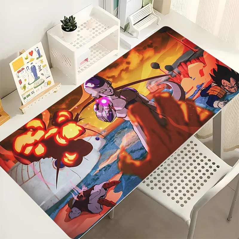 Tapis de souris pour ordinateur portable, armoire de bureau, clavier, tapis de bureau de jeu, grand tapis de souris HD, caoutchouc antidérapant, Dragon Ball Frieza, tapis étendu