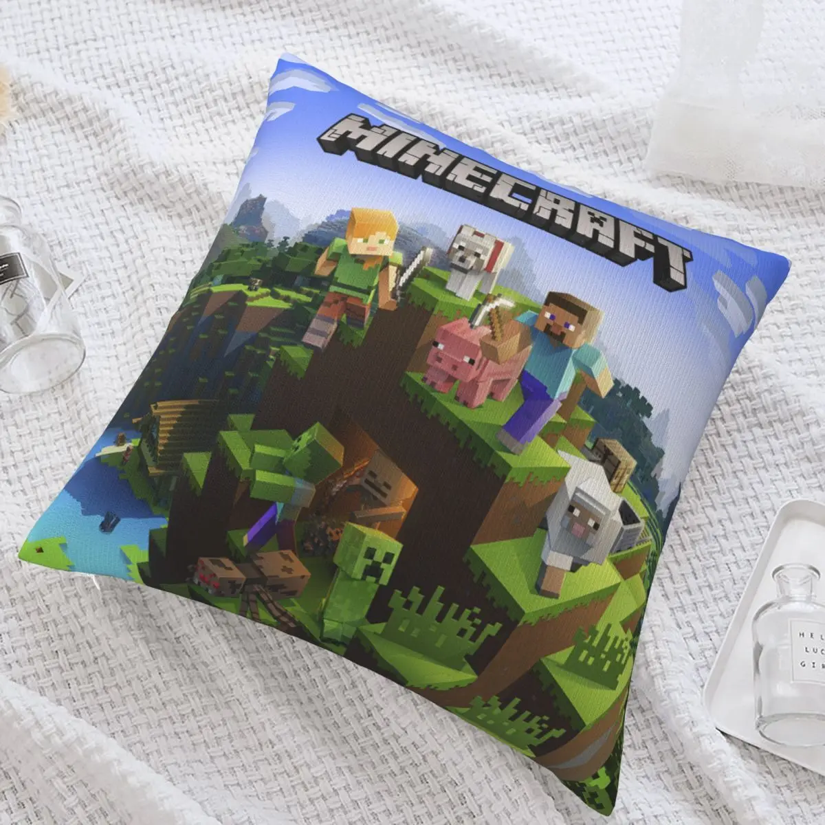 45x45cm Pillowcases for Pillows Minecraft Cushions Covers Pillowcase Pillow Hugs Cushion Cover Decorative Sofa Anime Bed Home 3D