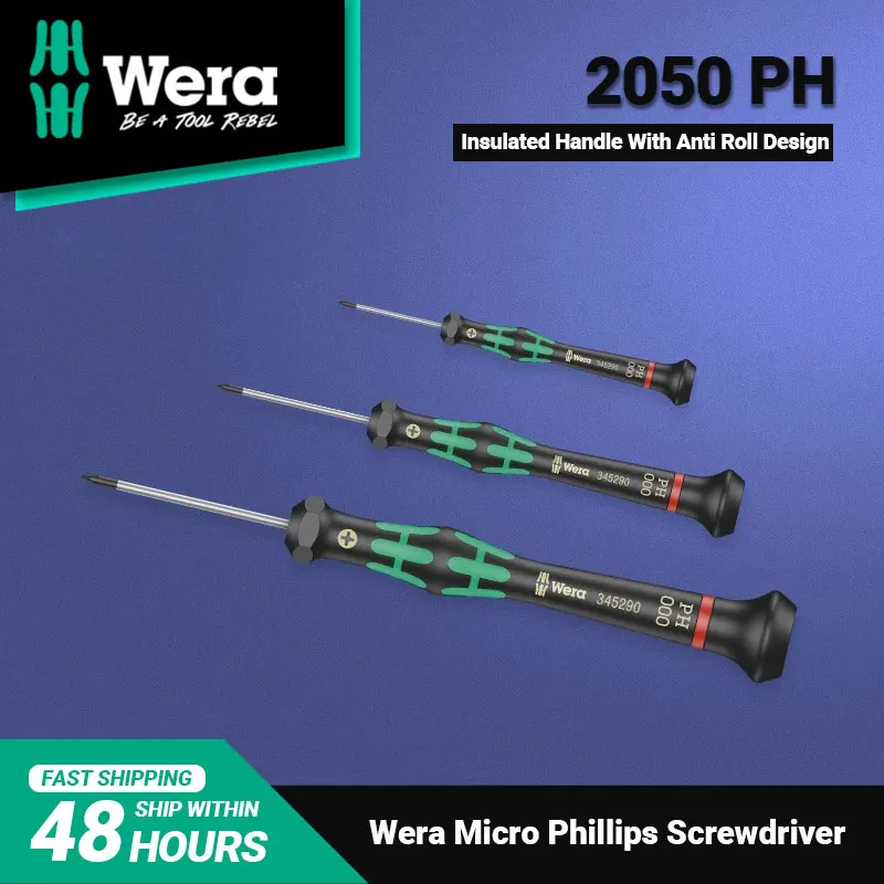 WERA Tools Screwdriver Insulating Handle High-quality Materials Non-slip Exquisite Craftsmanship Simple Operation