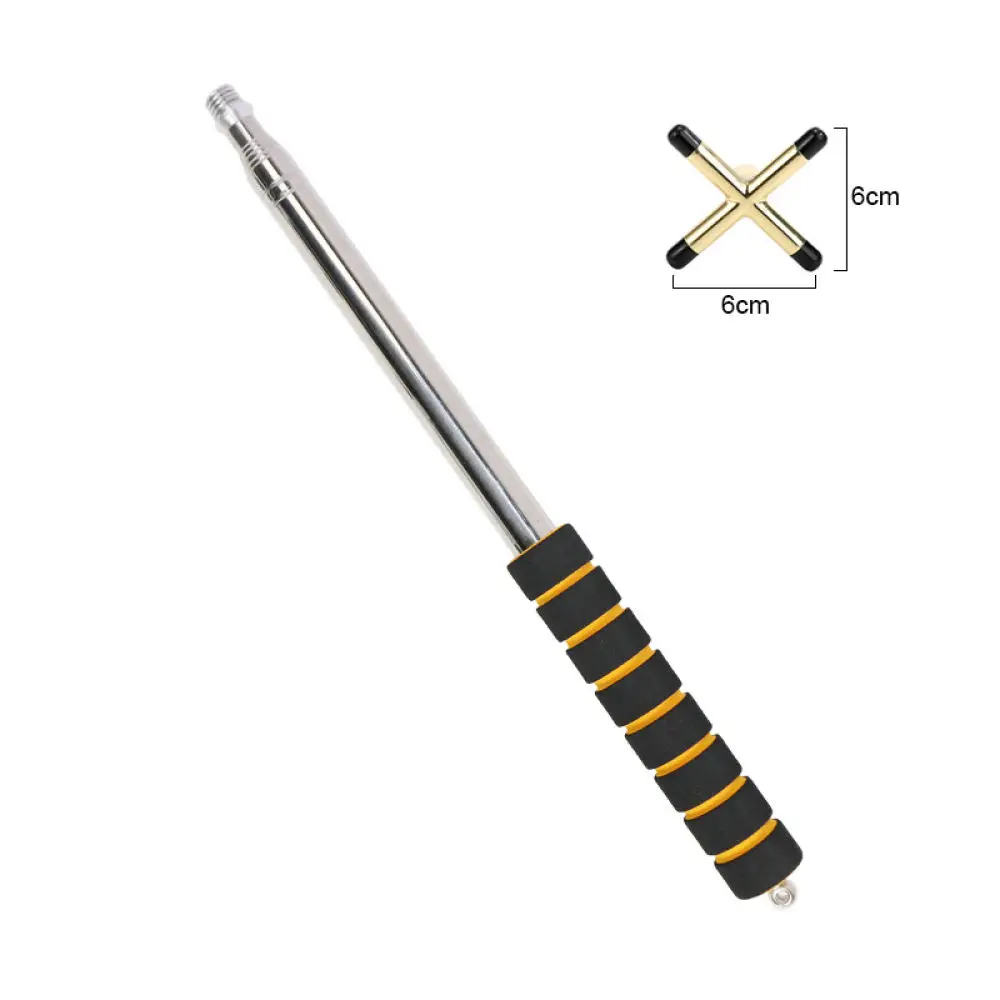 Billiard Cue Rest Stick Telescopic Stainless Steel Bridge Head Detachable Pool Pole Support Accessory Adjustable