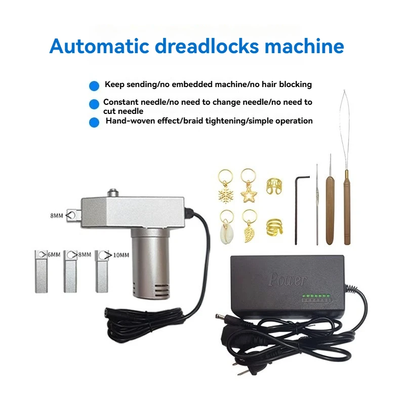 Dreadlocks Maker Handheld Quick Dreadlock Crochet Braiding Making Machine  Electric Hair Tools  ﻿