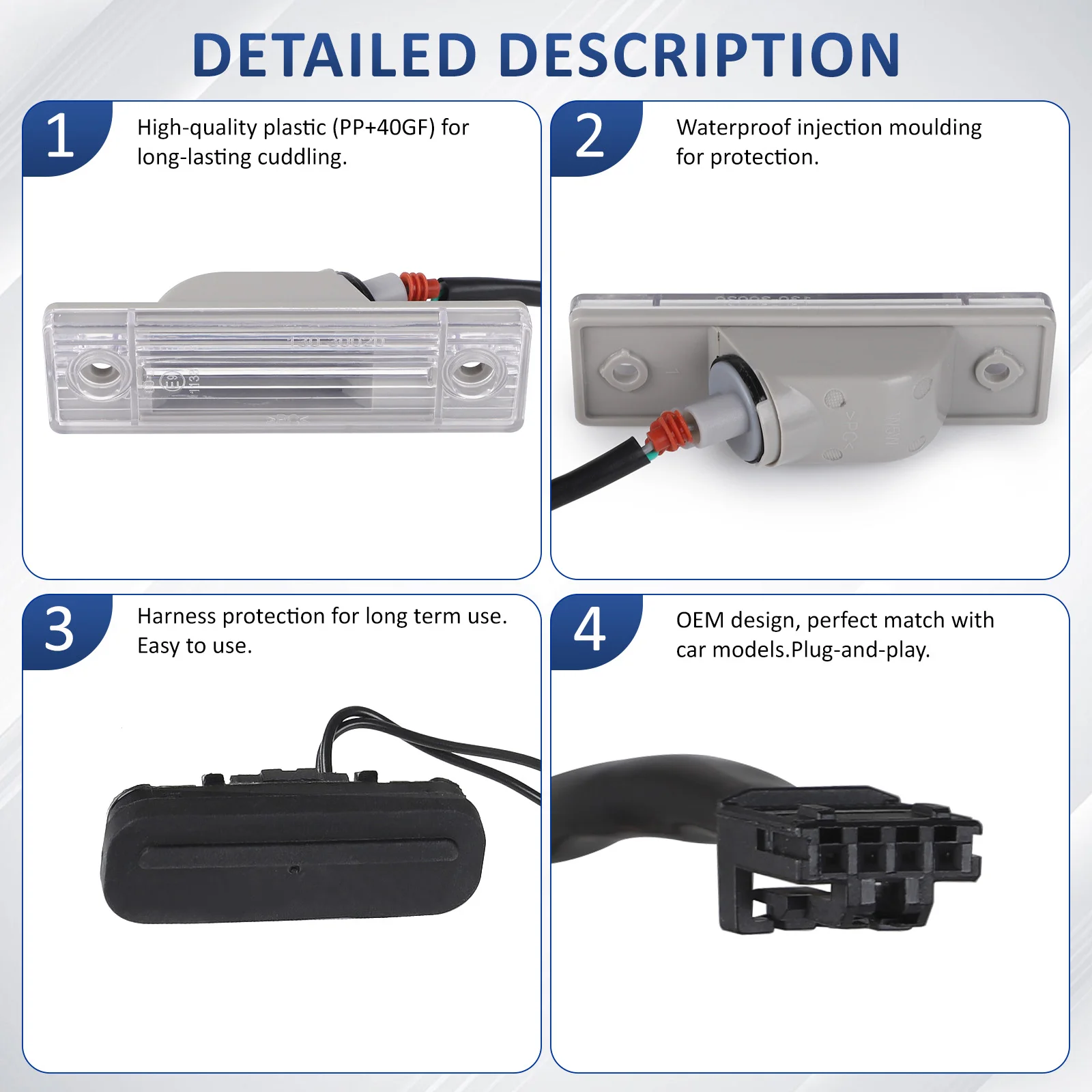 الخلفي الجذع الإصدار التبديل لوحة ترخيص ضوء المصباح التبديل زر الجمعية لشروليه Cruze2011-2014 أورلاندو 95961097 95107229 #3