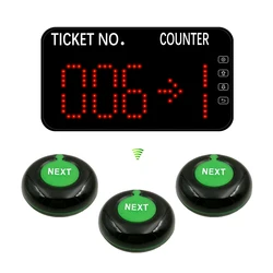 433.92mhz Waiting Room Number System Queue Management System Show Ticket Counter Number for Bank Service Center