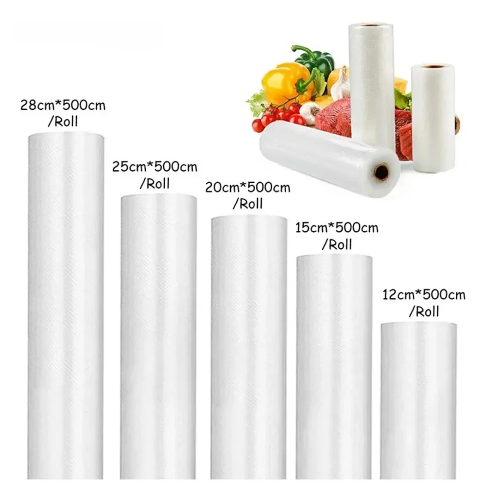 1 Roll Vacuum Sealer Bags, Food Vacuum Sealer Bags For Vac Storage Meal Prep Sous Vide, Food Preservation Sealed Bag,