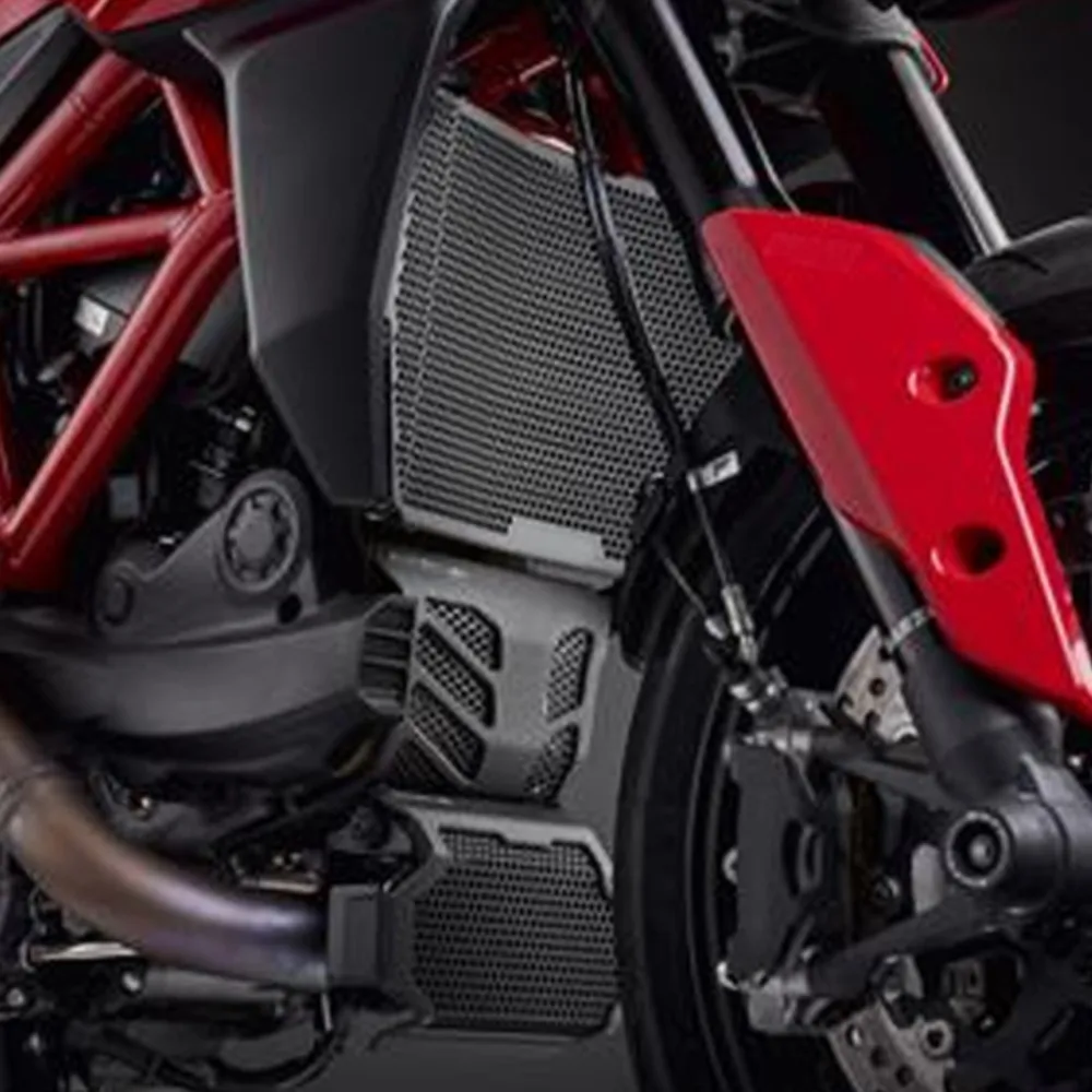 

For Ducati Hypermotard 950 SP RVE 2020 - 2025 2024 2023 2022 Oil Cooler Tank Engine Guard Protection Radiator Guard Grille Cover