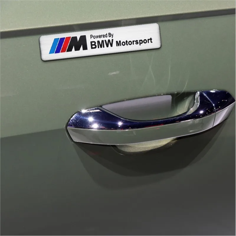 Car Styling 3D Aluminum Emblem Trunk Side Body Sticker Auto Accessories For BMW M Motorsport Performance M3 M5 M6 F01 F20 F10 X1