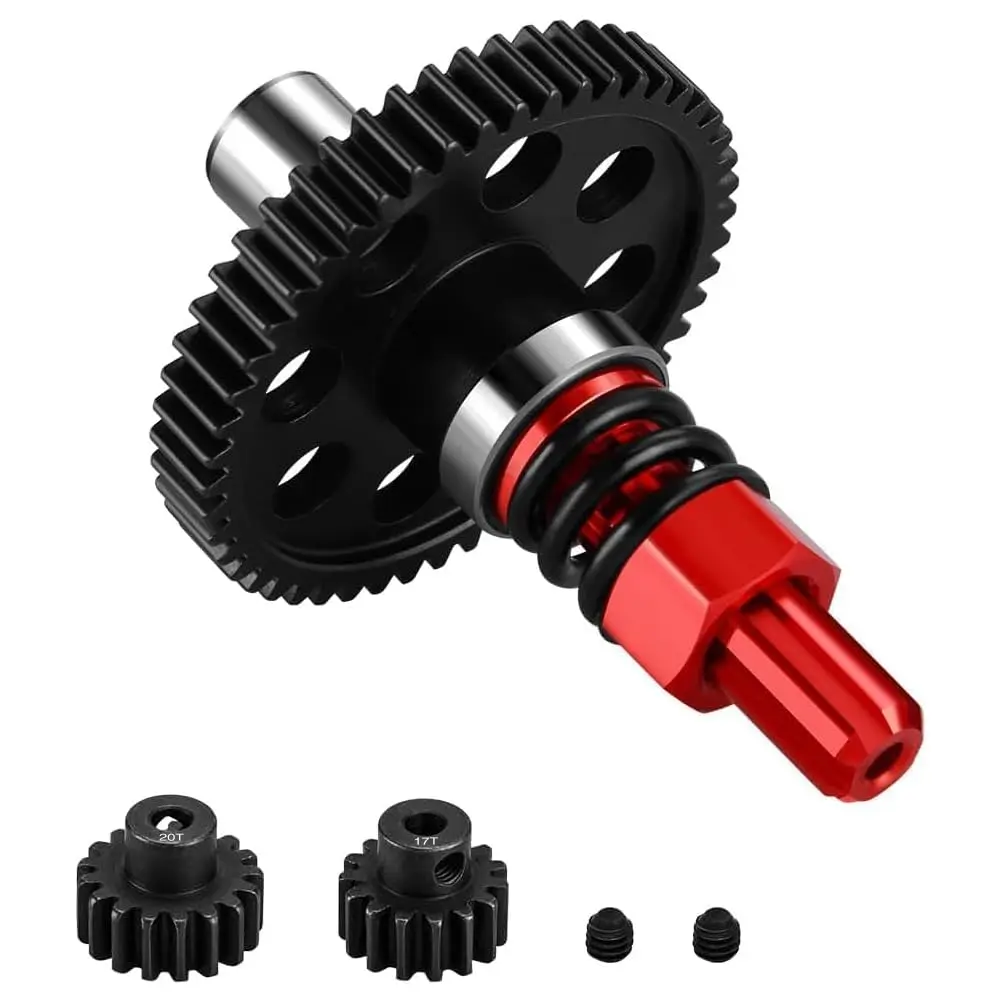 

Тапочки GLOBACT Steel 50T 0,8 мода с шестернями 17T 20T для тапочек для 1/10 Arrma Senton 550 Granite 1/8 Typhon Infraction Mega