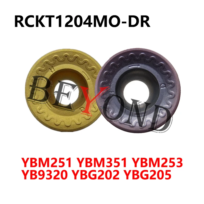 Оригинальные RCKT1204MO-DR YBG202 YBG205 YB9320 YBM251 YBM351 RCKT1204MO-ER YBM253 Твердосплавные вставки для фрезы RCKT1204 RCKT с ЧПУ