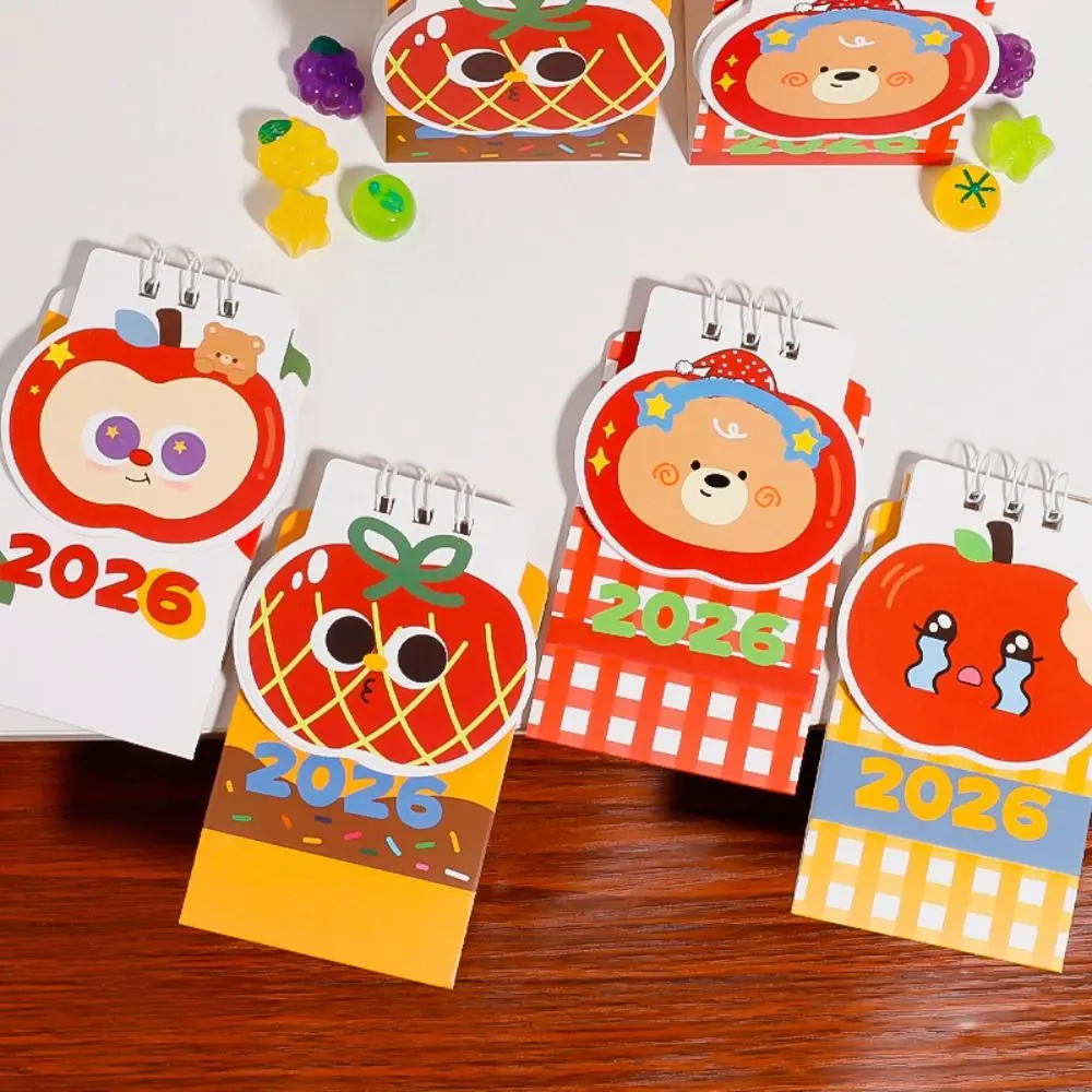 

Мини-настольный бумажный календарь в китайском стиле, ежегодный планировщик для домашнего декора, многофункциональный органайзер-ежедневник