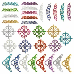 Single sale 1 pcs Sequin embroidery Hollowing out pattern Hot melt adhesive ironing decorate accessories patches