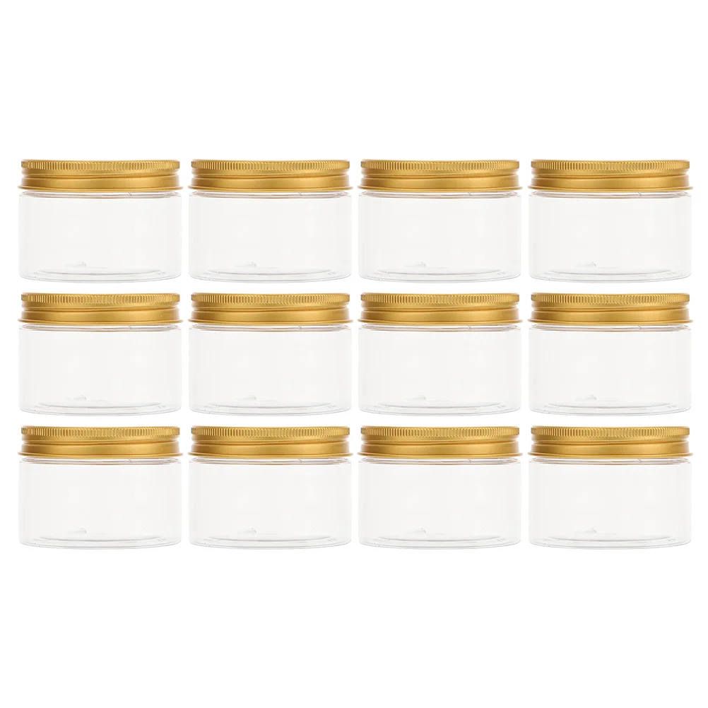 

12Sets Face Cream Storage Containers Mini Leakproof Refillable Travel Bottles Portable Empty Cream Jars
