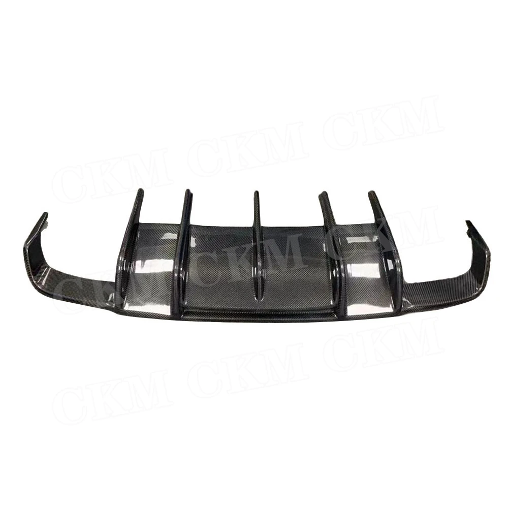 CKMUUER Carbon Fiber Rear Bumper Lip Spoiler For Benz E Class W212 E400 E500 E63 AMG Sport 2011 -2013 Rear Diffuser Trims view 3