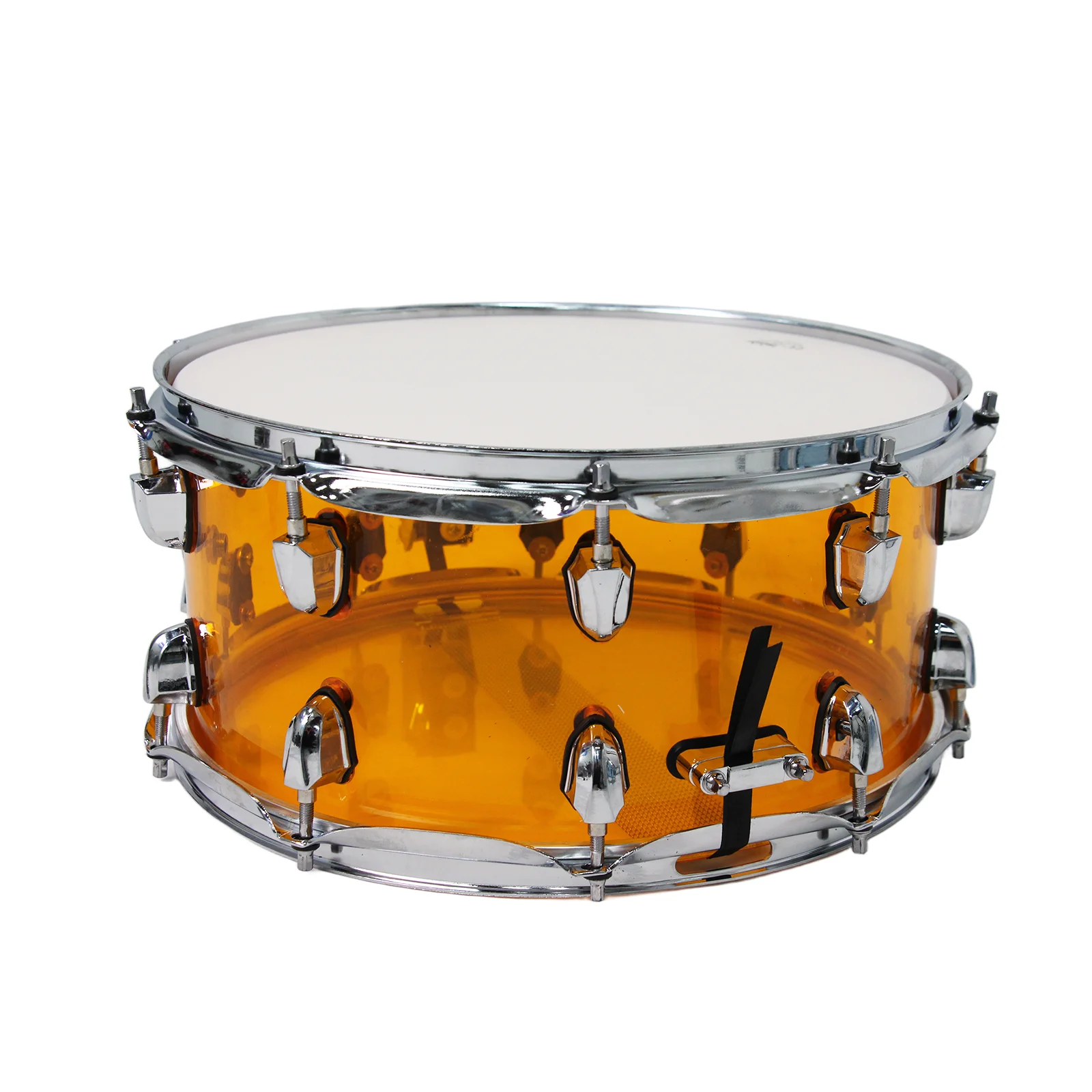 Promotional Sale Orange 14*5.5 Inch Acrylic Transparent Snare Drum