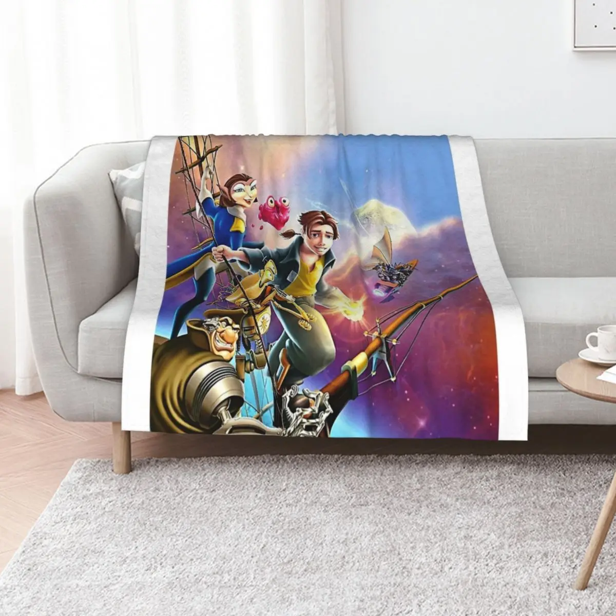 

Colorful treasure planet Throw Blanket Kid'S Decorative Beds warm for winter Thermal Blankets