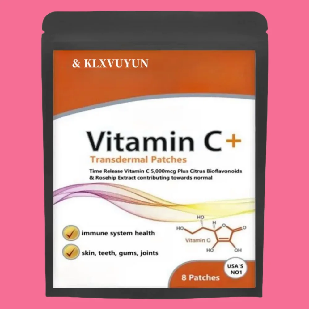 

Vitamin C+ 5,000mcg - With Rosehip+bioflavonoids - 8 Transdermal Patches. Patches Made In Usa. 8 Weeks Supply.